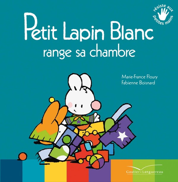 PETIT LAPIN BLANC : petit lapin blanc range sa chambre