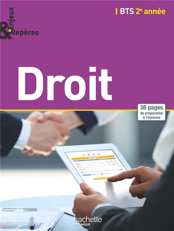Enjeux et repères : droit ; bts ; 2ème année ; livre de l'élève (édition 2015)