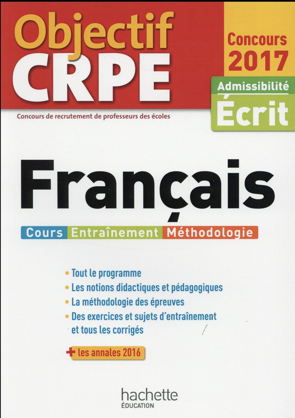 Objectif CRPE : français (édition 2017)
