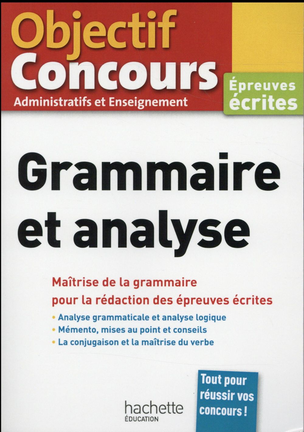 Objectif concours grammaire et analyse
