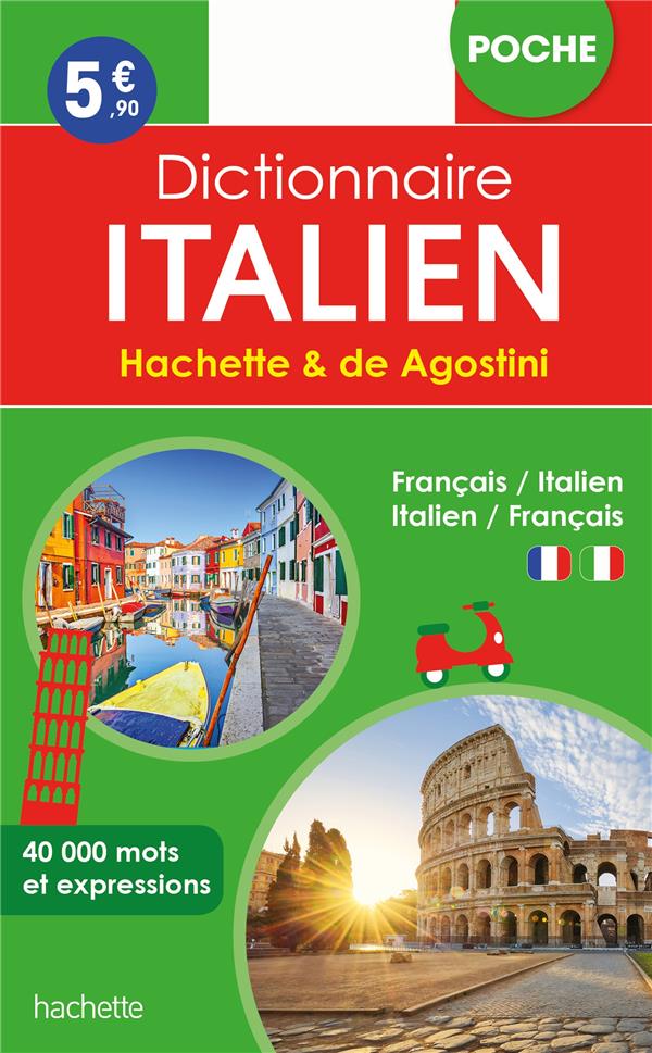 Dictionnaire Hachette & de Agostini poche ; français-italien / italien-français