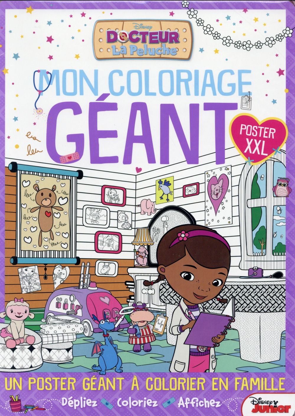 Docteur La Peluche : mon coloriage géant