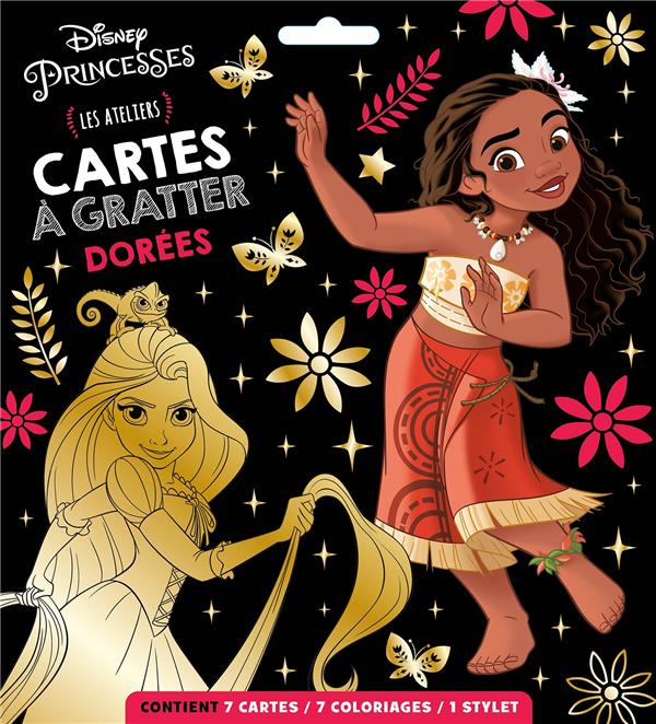 Les ateliers Disney : Disney Princesses : cartes à gratter dorées