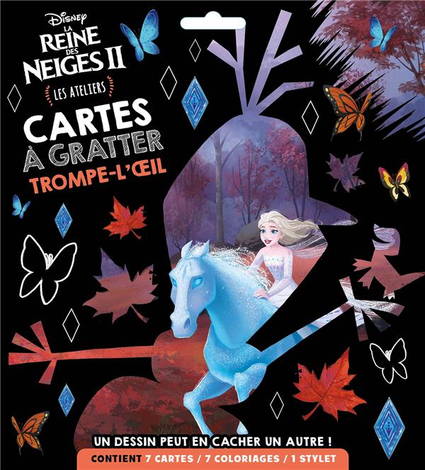 Les ateliers Disney : La Reine des Neiges 2 : cartes à gratter trompe-l'oeil