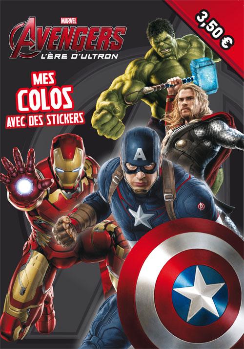 Avengers - l'ère d'Ultron : mes colos avec stickers
