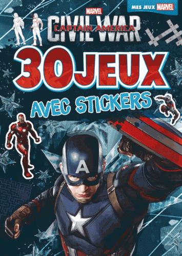 Civil War ; Captain America ; 30 jeux avec stickers