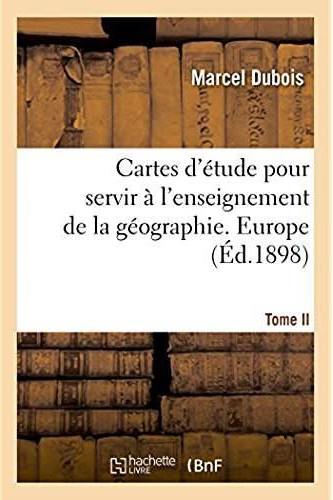 Cartes d'etude pour servir a l'enseignement de la geographie. europe...