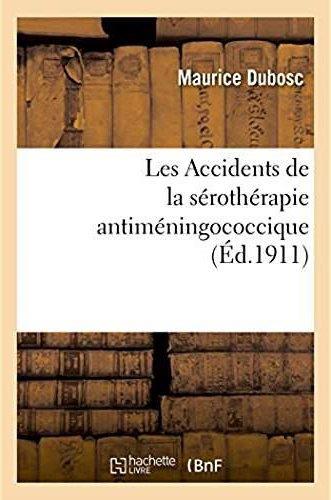 Les accidents de la serotherapie antimeningococcique