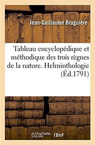 Tableau encyclopedique et methodique des trois regnes de la nature - contenant l'helminthologie ou l