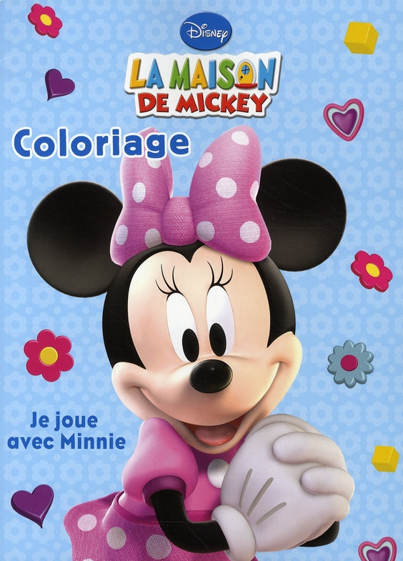 Je joue avec Minnie, mes coloriages