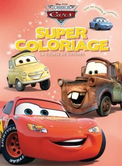 La course de voitures, super coloriage