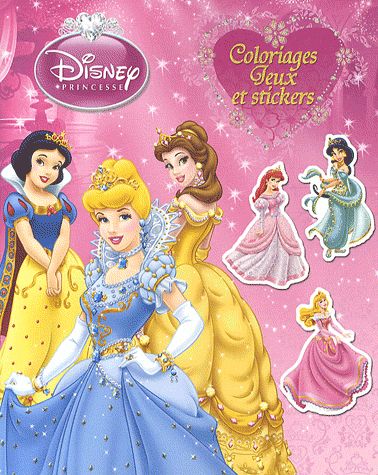 Coloriages, jeux et strickers : Disney Princesses