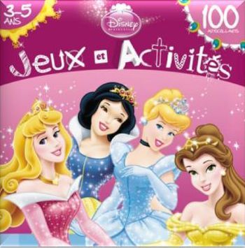 100 autocollants princesses, jeux et activités
