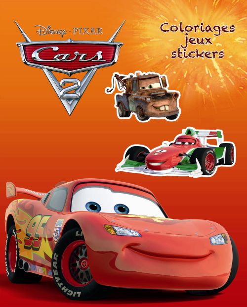 Coloriages, jeux et strickers : Cars 2