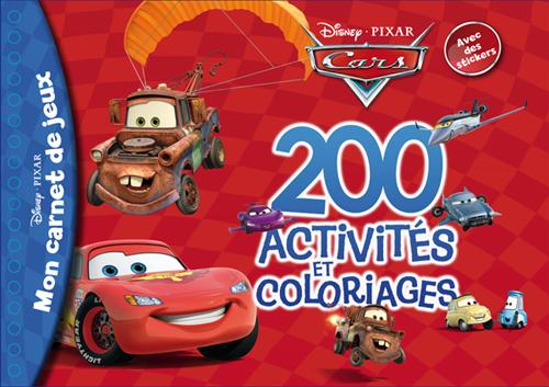 Cars : mon carnet de jeux ; 200 activités et coloriages