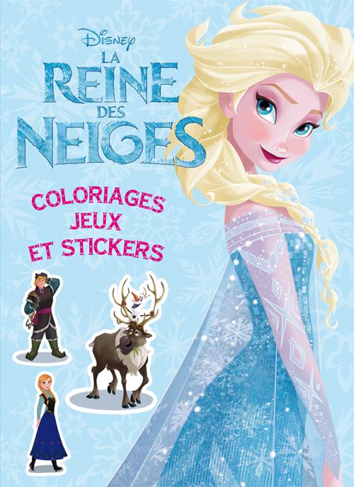 Coloriages, jeux et strickers : La Reine des Neiges