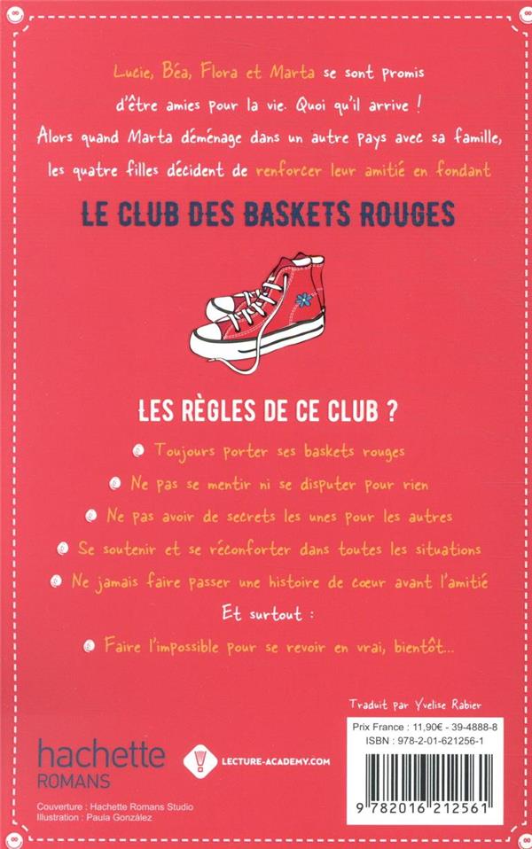 Le club des baskets rouges Tome 1 : amies pour la vie