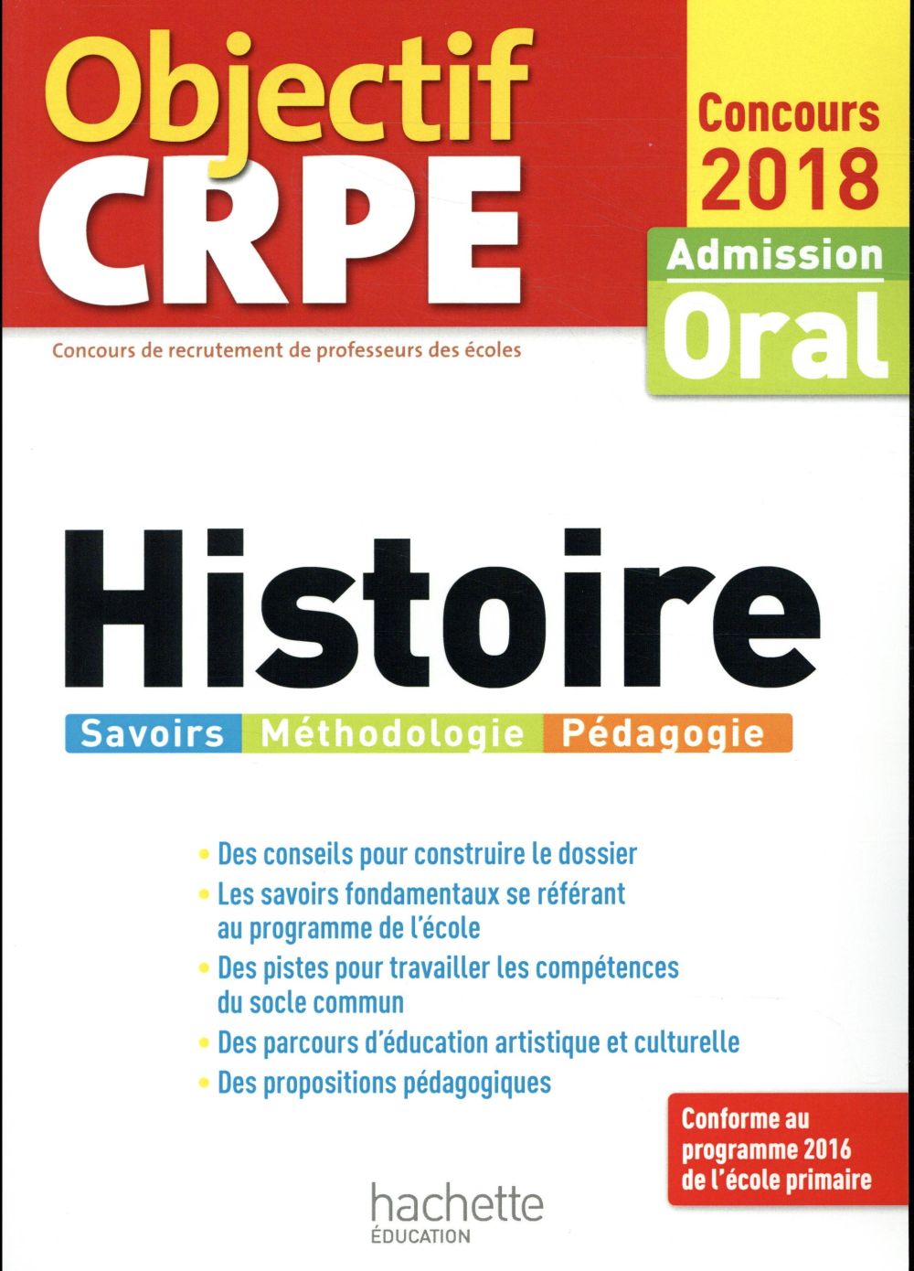 Objectif CRPE : histoire (édition 2018)