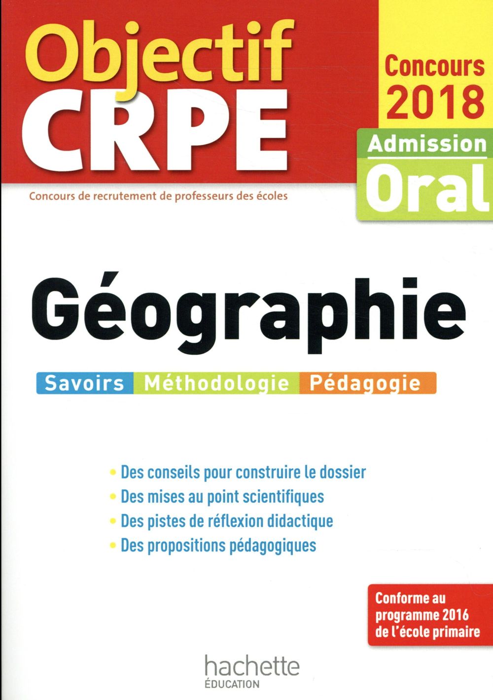 Objectif CRPE : géographie (édition 2018)