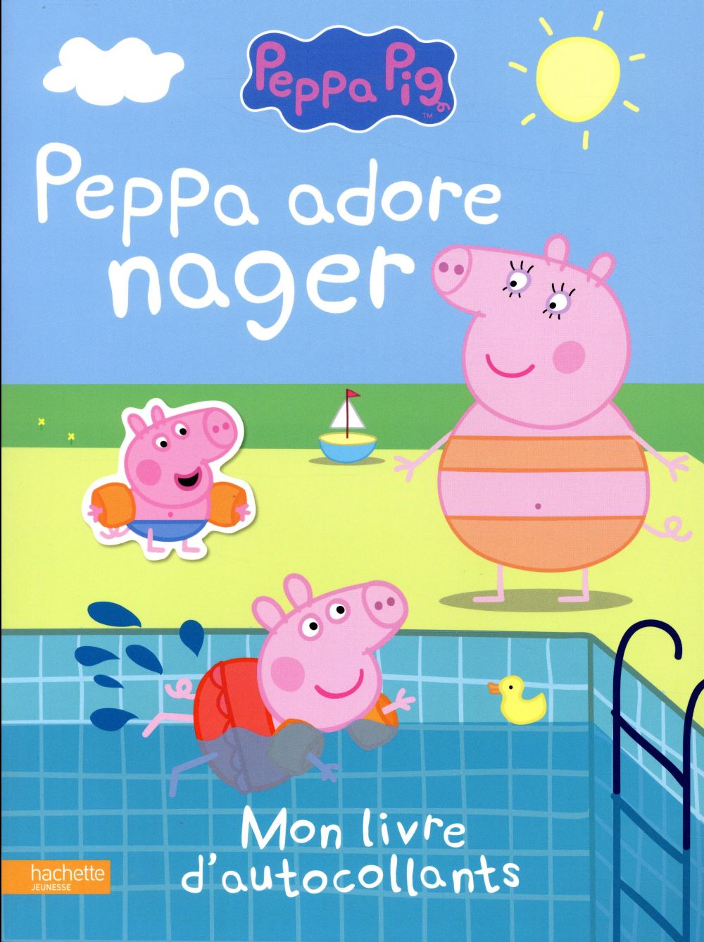 Mon livre d'autocollants : Peppa adore nager