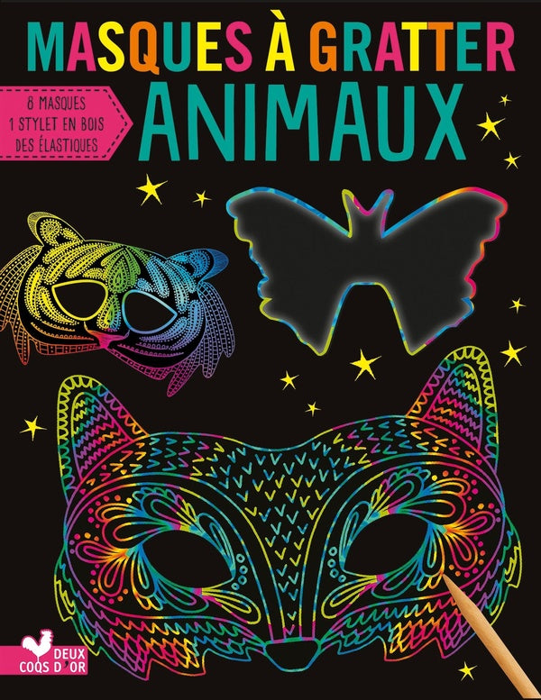 Masques à gratter animaux