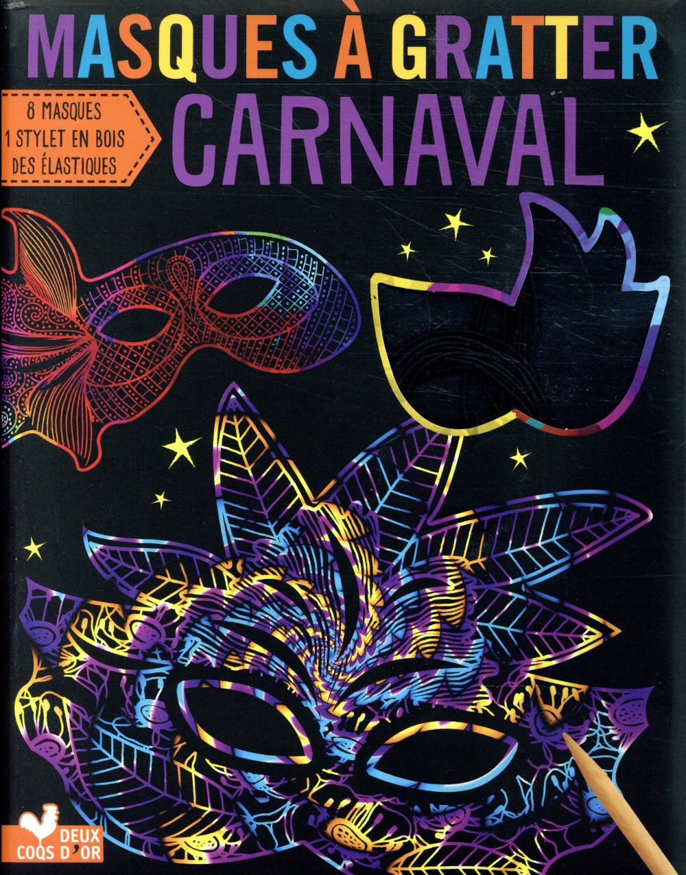 Masques à gratter carnaval
