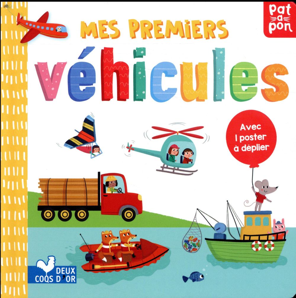 Patapon : mes premiers véhicules ; livre avec poster à déplier