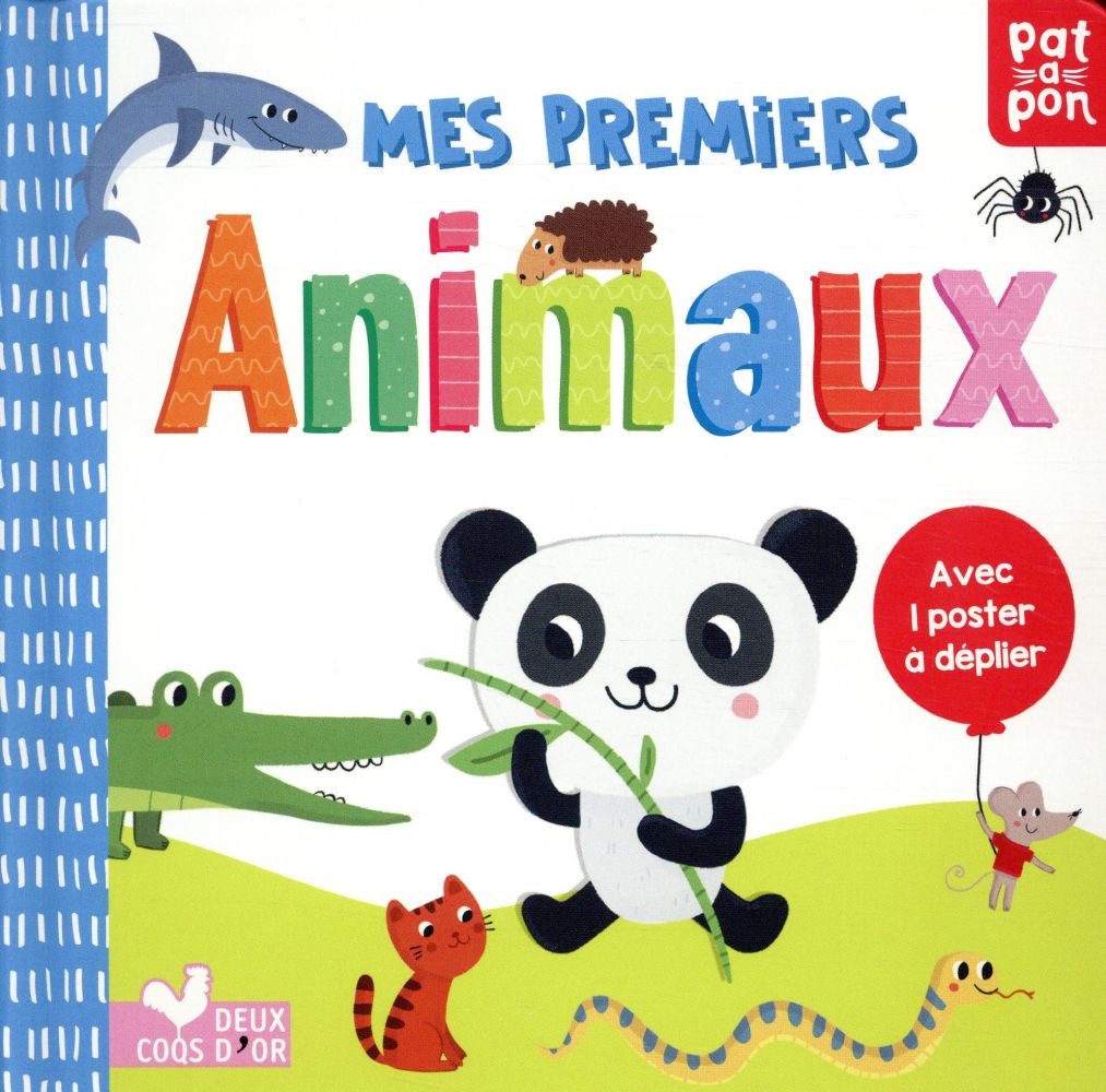 Mes premiers animaux ; livre avec poster à déplier