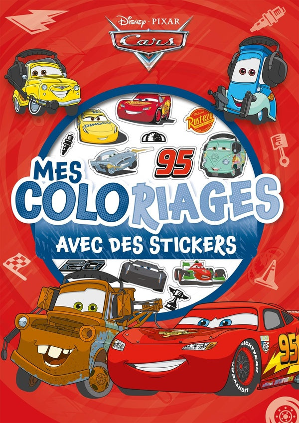 Mes coloriages : Cars : avec des stickers
