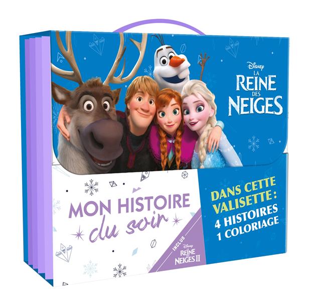Mon histoire du soir : La Reine des Neiges 2 : valisette de rentrée ; 4 histoires et 1 coloriages