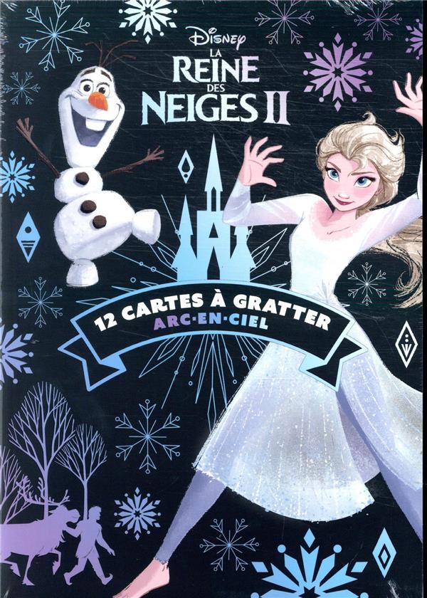 La Reine des Neiges 2 : 12 cartes à gratter arc-en-ciel
