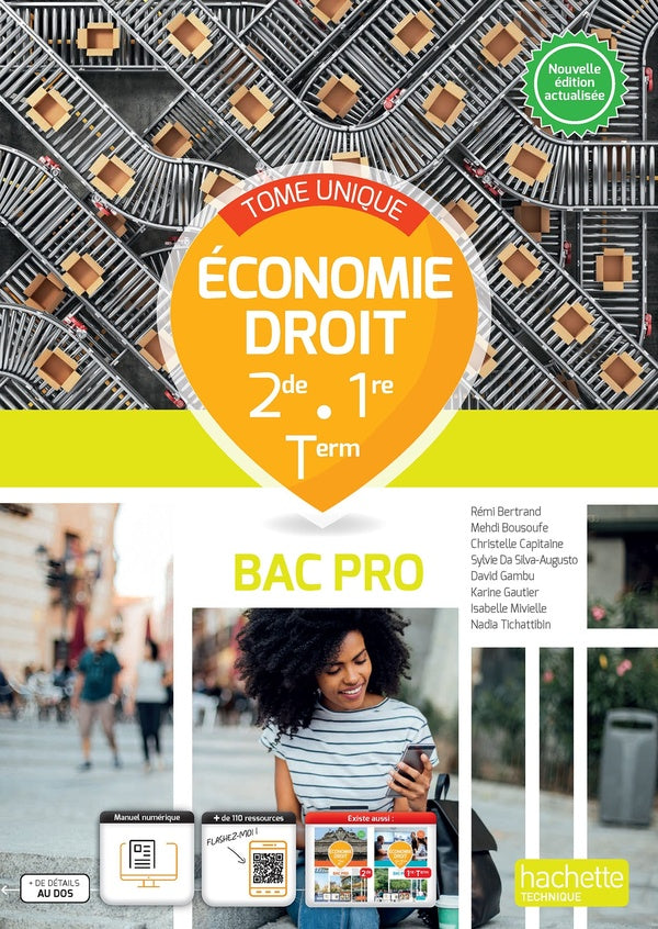 économie-droit ; 2de, 1re, terminale bac pro ; livre élève