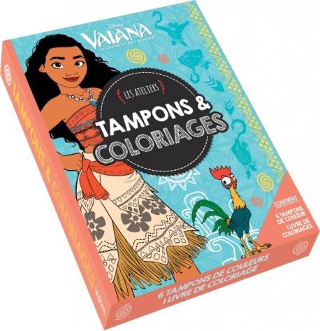 Les ateliers Disney : Vaiana, la légende du bout du monde : coffret tampons et coloriages