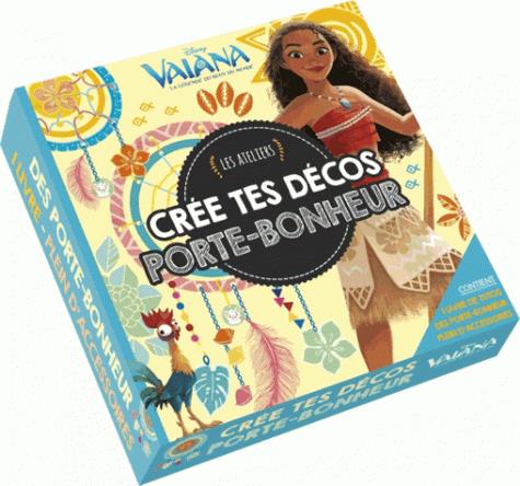 Les ateliers Disney : Vaiana, la légende du bout du monde : coffret crée tes décos porte-bonheur