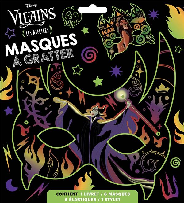 Les ateliers Disney : Disney vilains : masques à gratter