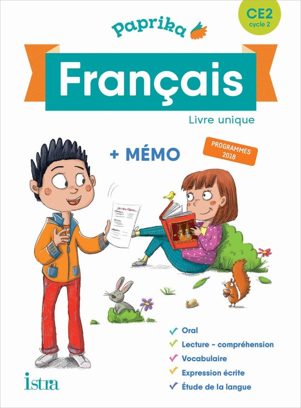 Paprika Tome 45 : français ; CE2 ; livre de l'élève (édition 2019)
