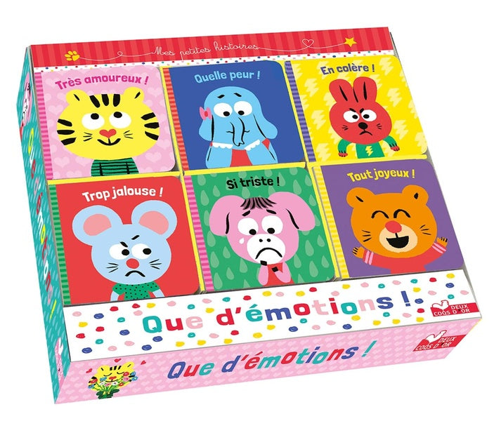 Que d'émotions ! ; coffret 6 petits livres