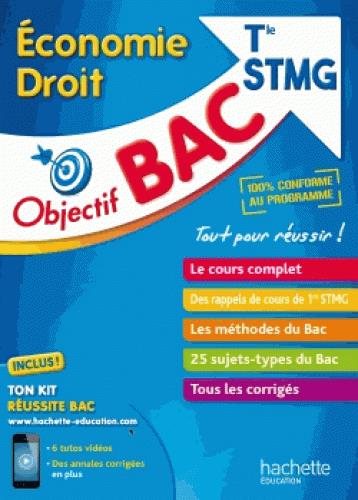 Objectif bac : économie-droit ; terminale STMG