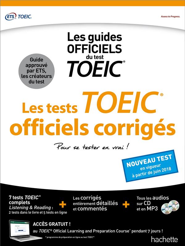 TOEIC ; les tests officiels corrigés