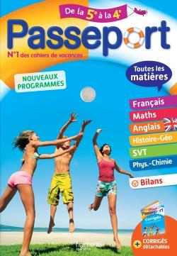 Passeport : toutes les matières ; de la 5e à la 4e