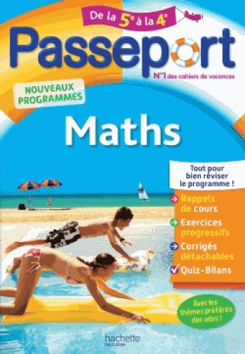 Passeport : maths ; de la 5e à la 4e