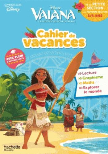 Cahier de vacances ; Vaiana ; de la PS à la MS