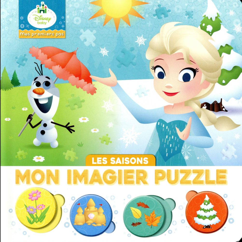 Mes premiers pas : Disney Baby : mon imagier puzzle ; les saisons