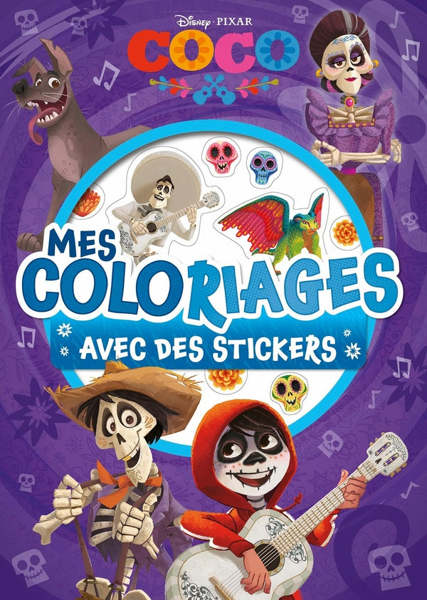 Mes coloriages : Coco : avec des stickers