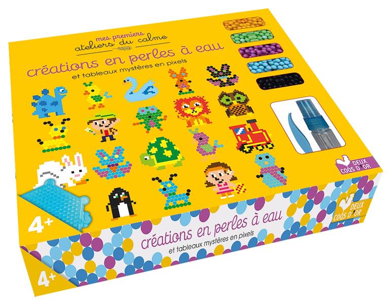 Créations en perles à eau ; coffret avec accessoires