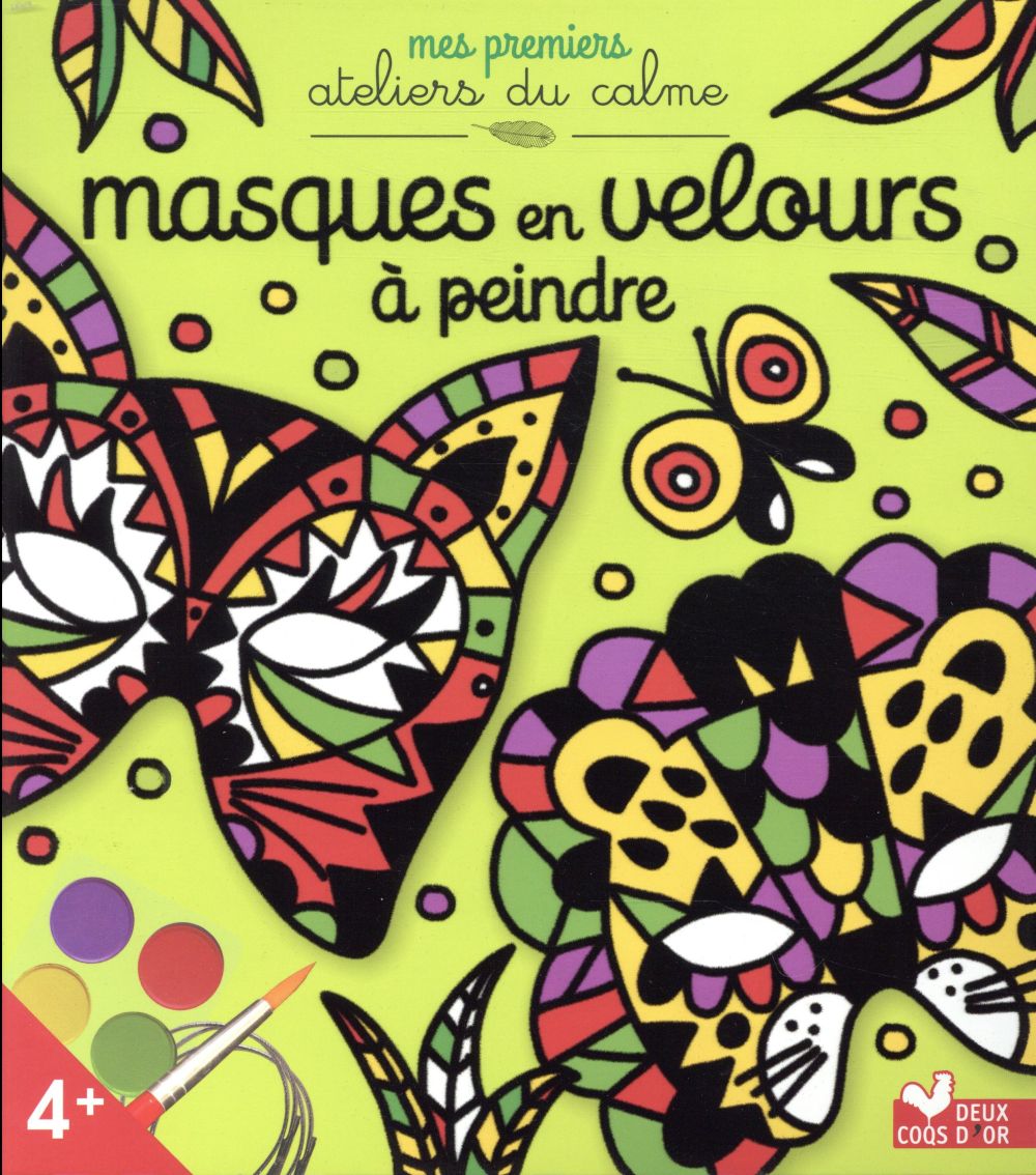 Boite creative - masques en velours a peindre