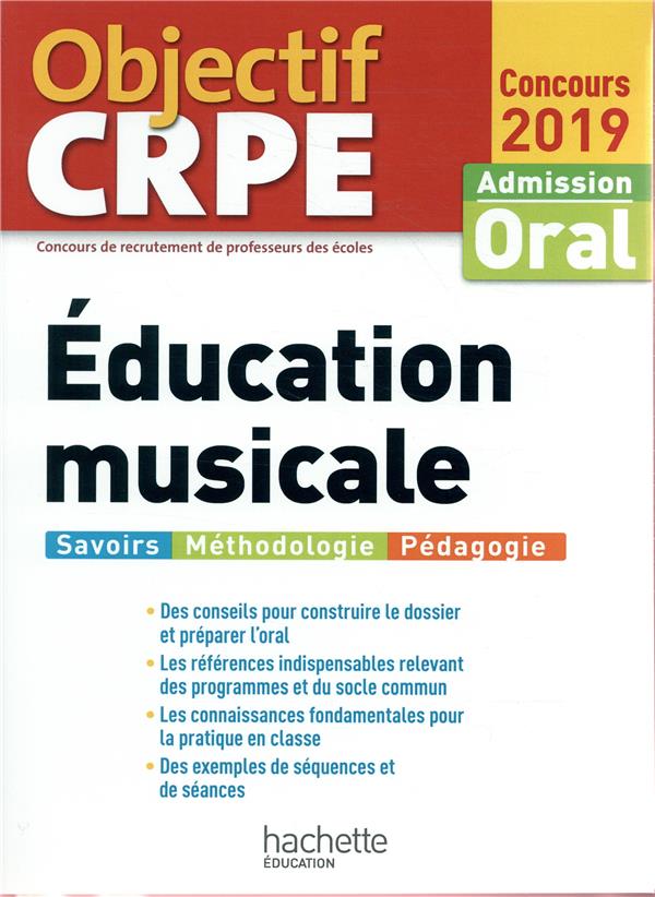 Objectif CRPE : éducation musicale (édition 2019)