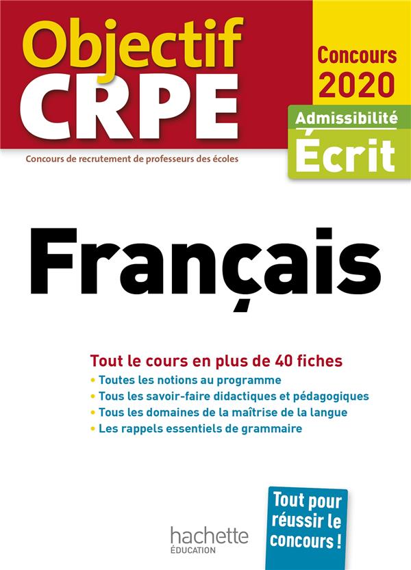 Objectif CRPE : en fiches français (édition 2020)