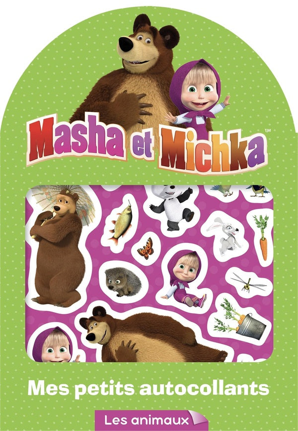 Mes petits autocollants : Masha et Michka : animaux
