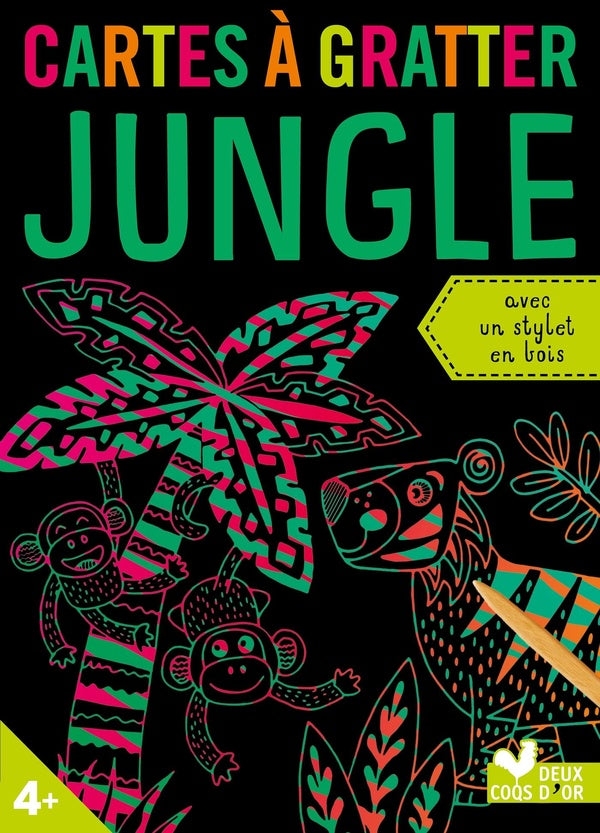 Mes cartes à gratter : jungle
